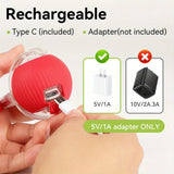Dog Cat Interactive Ball Toy Automatic Rolling Ball Faux Tail Rechargeable Smart Pet Electric Toy Dog Cat Training Imitate Mouse