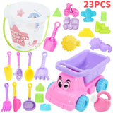 NEW Summer Beach Set Toys For Kids Digging Sand Plastic Bucket Watering Bottle Shovels Children Beach Water Game Toys Tools