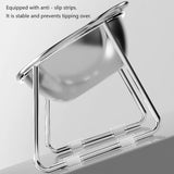‌304 Raised Stainless Steel Cat Bowl with 15° Elevated Design Tilted Neck Guard Healthy Feeding Shatterproof for Cats Puppies