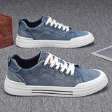 👟 Zapatillas Hombre 2026 | Sneakers de Lona Denim con Plataforma | Calzado Casual Cómodo y Antideslizante para Caminar y Entrenamiento