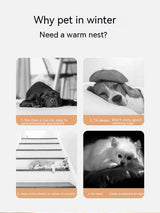 Big Dog Nest Winter Warm Dog House Removable and Washable Dog Bed Seasonal Large Dog House Type Pet Sleeping Supplies, Cat Nest