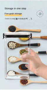 2/4PCS Sealed Jars Sets Stackable Kitchen Grain Srorage Sealed Containers Fridge Fresh Keep Boxes Seasoning Set Multigrain Tank