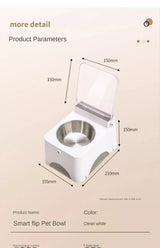 New Intelligent Infrared Sensing Cat Bowl Pet Cat Food Feeder, Automatic Lid Opening Feeder, Dust And Insect Proof