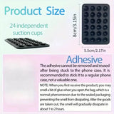 Silicone Suction Phone Holder Mat Multifunctional Suction Cup Wall Stand Square Anti-Slip Single-Sided Case Mount Back Sticker