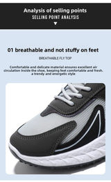 2026 New Large Size Mesh Shoes Breathable Casual Sports Shoes Fashionable Lightweight Running Shoes