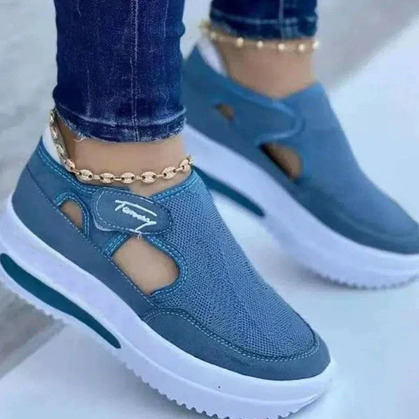 👟 Zapatillas Rojas Mujer | Calzado Casual Transpirable | Sandalias de Verano con Plataforma | Sneakers Vulcanizados y Deportivos de Moda