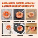 1.5/2M Ceiling Dust Removal Mop 360° Rotatable Mops Set , Wall Floor Tiles Windows Car Wash Mop