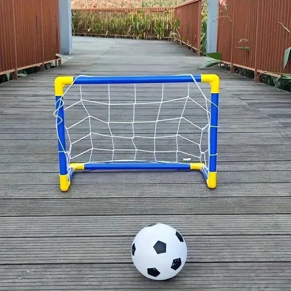 ⚽ Portería de Fútbol Portátil y Ligera | Set Completo con Red, Balón y Bomba para Entrenamiento en Interior, Exterior, Parque y Playa