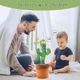 🌵 Brinquedo Interativo Cacto Dançante com Som e Luz! 🎉