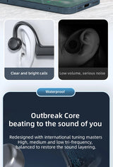 Wireless Bluetooth 5.2 Headset Neck Hanging Stereo Noise Reduction Earphones Universal Sport Headset With Mic For iPhone Samsung