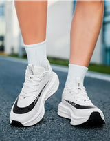 2026 Air Cushion Jogging Shoes Running Shoes Carbon Board Marathon Men Sports Breathable Lightweight Women's Nonskid Sneakers