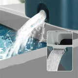 Hands-free Flat Floor Mop and Bucket Microfiber Magic Cleaning Tool with Squeegee Scalable Wet/Dry Use Home Kitchen Household