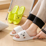 🐻 Pantuflas de Verano Mujer | Slides EVA Antideslizantes con Diseño de Oso