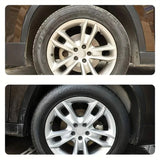 KJM Black Shiny Tire wax - durable, long-lasting protection and repair for all kinds of tires - prevents cracks and whitens
