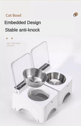 New Intelligent Infrared Sensing Cat Bowl Pet Cat Food Feeder, Automatic Lid Opening Feeder, Dust And Insect Proof
