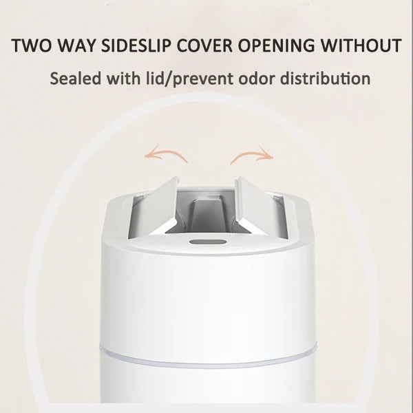 7/9L Two-way Smart Sensor Trash Can with Lid Wall Mount Narrow Slit Toilet Wastebasket for Kitchen Induction Garbage Bin Dustbin