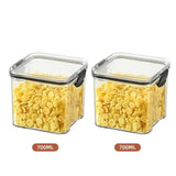 2/4PCS Sealed Jars Sets Stackable Kitchen Grain Srorage Sealed Containers Fridge Fresh Keep Boxes Seasoning Set Multigrain Tank