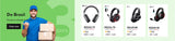 Picun B8 Bluetooth Headphones 120H Playtime Headset Wireless Bluetooth 3EQ Mode Low Latency Hands-Free Calls Over Ear Headphones