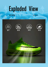 2026 Air Cushion Jogging Shoes Running Shoes Carbon Board Marathon Men Sports Breathable Lightweight Women's Nonskid Sneakers
