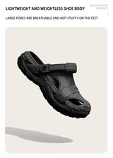 Men's Outdoor Summer Wearable Clog Shoes Anti-Slip Breathable Odor-Resistant Slip-Resistant Sandals