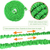 25FT-200FT Expandable Magic Hose Lightweight Design Durable Materials 7 Water Spraying Functions Gun Home Garden Watering Tools
