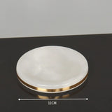White Onyx Natural Marble Bathroom Accessories Set Gold Luxury Soap Dispenser Soap Dish Tray Toothbrush Holder Bathroom Set