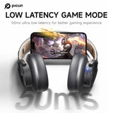Picun B8 Bluetooth Headphones 120H Playtime Headset Wireless Bluetooth 3EQ Mode Low Latency Hands-Free Calls Over Ear Headphones