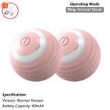 Dog Cat Interactive Ball Toy Automatic Rolling Ball Faux Tail Rechargeable Smart Pet Electric Toy Dog Cat Training Imitate Mouse