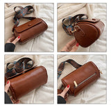 2026 New Trendy Spring Versatile Wide-Strap Shoulder/Crossbody Bag - Popular Cylindrical Bag