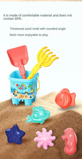 Children Beach Sand Play Tool Set Sand Bucket Sieve Funnel Sand Shovel Sand Wagon Watering Can Summer Outdoor Toys for Kids