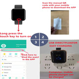 Smartwatch Men Women Wristwatches Smart Watch Message Fitness Monitor Bracelet Birthday Gift Electronic Clock For Android IOS