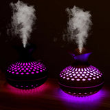 Wood Grain Mini Vase Air Humidifier USB Electric Ultrasonic Water Aroma Essential Oil Diffuser Home Room Fragrance Air Purifier