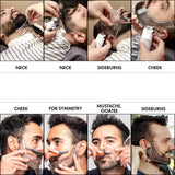 Men Beard Styling Template Stencil Beard Comb for Men Lightweight and Flexible Fits All-In-One Tool Beard Shaping Tool