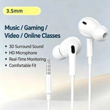 🎧 Auriculares In-Ear con Cable — 3.5mm & Type-C, Audio HD 🔊