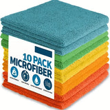 5/10/20/50pcs Microfiber Cleaning Cloth, Dishwashing Cloth Household Rag Kitchen Bathroom Cleaning Towel Durable Absorbent Towel