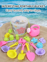 NEW Summer Beach Set Toys For Kids Digging Sand Plastic Bucket Watering Bottle Shovels Children Beach Water Game Toys Tools