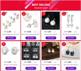 Natural Freshwater Pearl Stud Earrings Real 925 Sterling Sliver Earring Cultured White Pearl for Women Earring Jewelry Wholesale