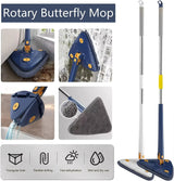 Rotatable Telescopic Triangle Mop 360° Spin Cleaning Mop Squeeze Wet And Dry Use Water Absorption For Home Floor Ceiling