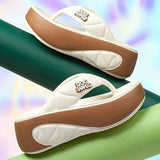 Women's Elevating Flip-Flops Thick Platform Sandals Comfortable Thong Design Outdoor Fashion Slippers Light Footwear Women Shoes